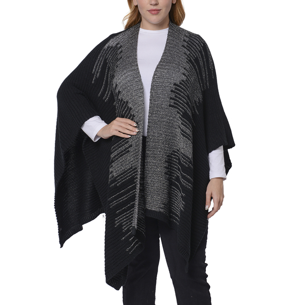 Italian Close Out- Black Colour Kimono (Size 118x60 Cm)