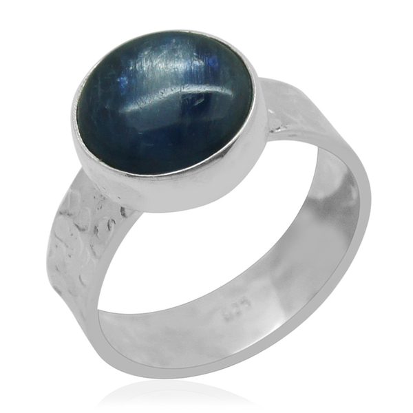 Royal Bali Collection Himalayan Kyanite (Rnd) Solitaire Ring in Sterling Silver 6.790 Ct.
