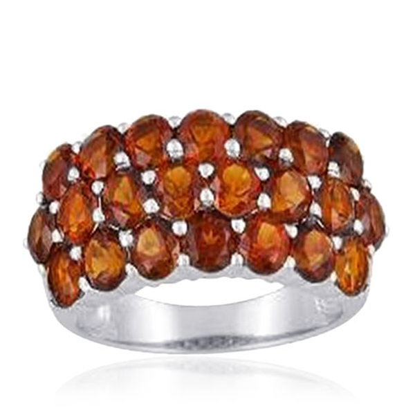 Madeira Citrine (Rnd) Ring in Sterling Silver 3.520 Ct.