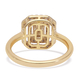 9K Yellow Gold SGL CERTIFIED Diamond (I3/G- H) Ring 0.26 Ct.