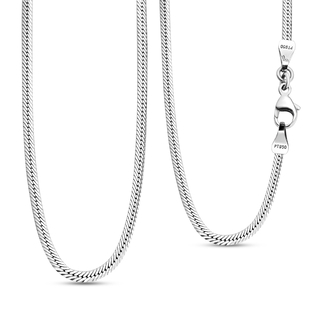 RHAPSODY 950 Platinum Flat Snake Chain (Size 16) with Lobster Clasp, Platinum wt. 10.20 Gms
