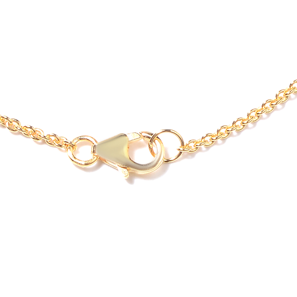 Isabella Liu Sea Rhyme Collection - Freshwater White Pearl and White Mother of Pearl Station Necklace (Size 32) in Yellow Gold Overlay Sterling Silver