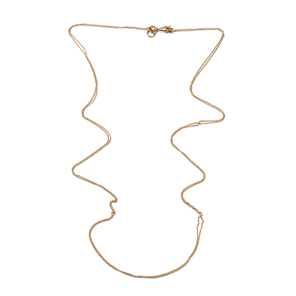 Sundays Child Natural Cambodian Zircon Necklace (Size 36) in Yellow Gold Tone
