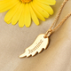 Personalised Engraved Angel Wings Pendant with 20Inch Chain in Silver