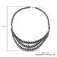 Hong Kong Close Out - Hematite and Green Howlite Necklace (Size 20)