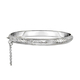 NY Close Out Sterling Silver Engraved Bangle (Size 7), Silver Wt. 8.70 Gms
