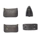 100% Genuine Leather Crocodile Skin Pattern Hobo Bag with Handle and Shoulder Strap (Size 26x15x10 Cm) - Dark Grey