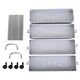 HOMESMART sleek Four Layer Kitchen or Shower Storage Rack with Handles (Size Size 40x12x91cm) - Grey