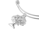 Tree of Life Bangle (Size 7.5 Strechable) in Silver Tone