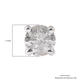 9K White Gold SGL Certified Diamond (I3/G-H) Stud Earrings (with Push Back) 0.25 Ct.