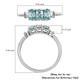 Ratanakiri Blue Zircon and Diamond Ring in Sterling Silver 1.14 Ct.