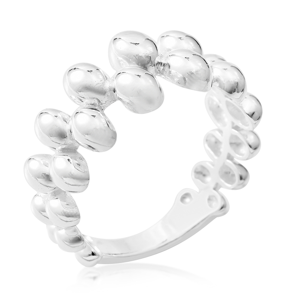 Designer Inspired- Sterling Silver Pebble Design Ring, Silver wt 5.01 Gms.
