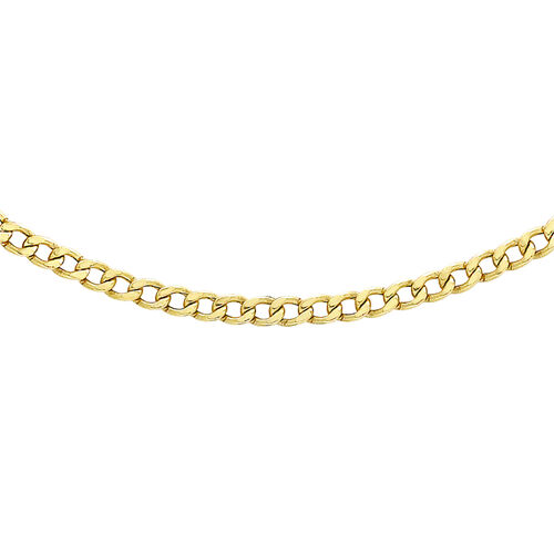 Hatton Garden Close Out Curb Chain Necklace in 9K Yellow Gold 20 Inch