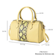 LOCK SOUL Snake Pattern Convertible Bag with Shoulder Strap (Size 30x18x14Cm) - Yellow