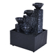 Four Cups Mini Water Fountain with LED Light (Size - 17x11x9cm)