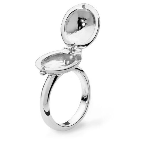 LucyQ Smartie (Small) Locket Ring in Sterling Silver