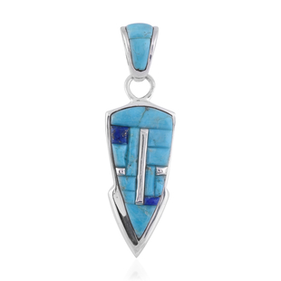 Santa Fe Collection - Turquoise Pendant in Sterling Silver