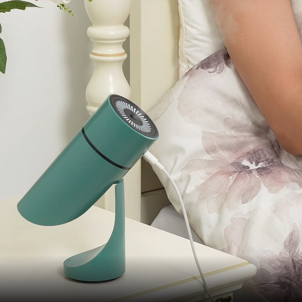 The Five Season - 90 Degree Adjustable Spray Direction, Humidifier with Jasmine Fragrance Oil and Night Light - Light Green