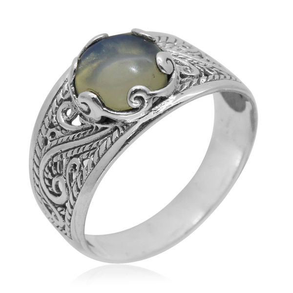 Royal Bali Collection Opalite (Rnd) Solitaire Ring in Sterling Silver 4.220 Ct.