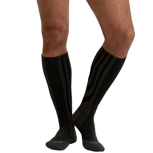 SANKOM SWITZERLAND Patent Socks - Black (Size REGULAR I / 3-5 UK)