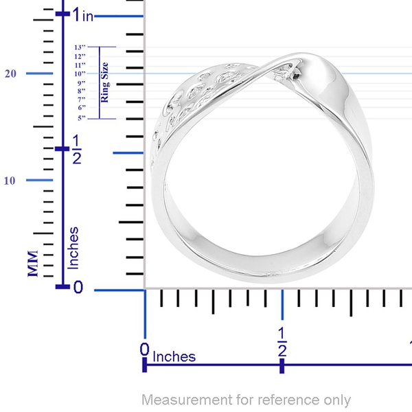 RACHEL GALLEY Rhodium Plated Sterling Silver Lattice Ring, Silver wt. 4.88 Gms.