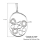 RACHEL GALLEY Versa Collection- 950 Platinum IGI Certified White Diamond (VS/E-F) Pendant, Platinum wt 2.80 Gms