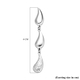 LUCYQ Texture Drop Collection - Multi Texture Rhodium Overlay Sterling Silver Dangling Earrings with Push Back