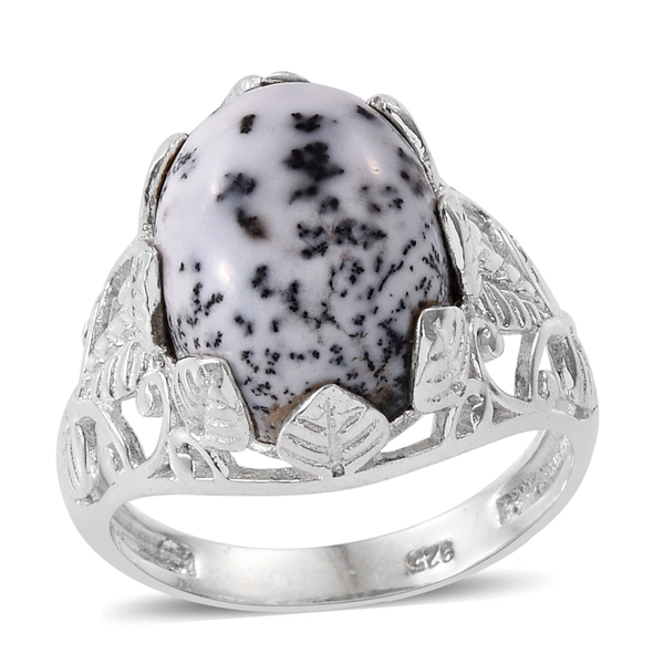 Norseman Dendritic Opal (Ovl) Solitaire Ring in Sterling Silver 9.940 Ct.