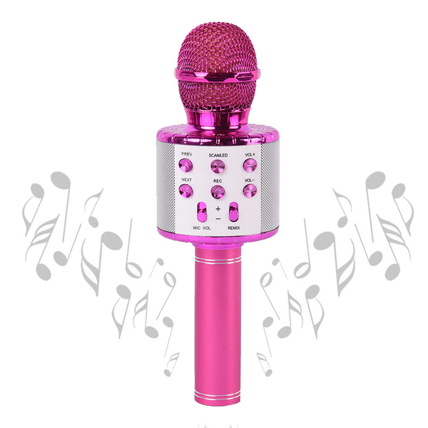 Microphone Bluetooth Speaker - Pink