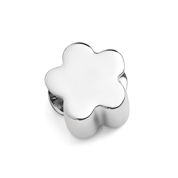 Platinum Overlay Sterling Silver Charm, Silver Wt 5.10 Gms