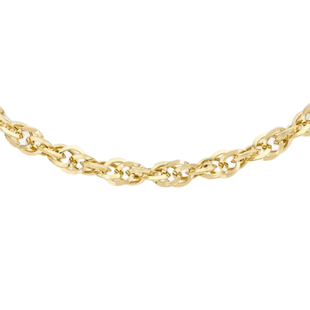 Hatton Garden Close Out- 9K Yellow Gold Prince of Wales Necklace (Size - 20) With Lobster Clasp, Gol