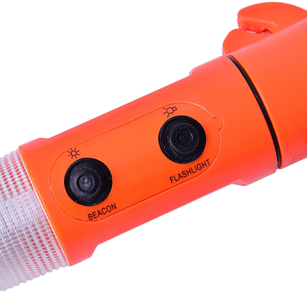 Orange and Black Colour Multi Functional Hammer with LED Flashlight (Size 19.30X6.98X3.98 Cm)