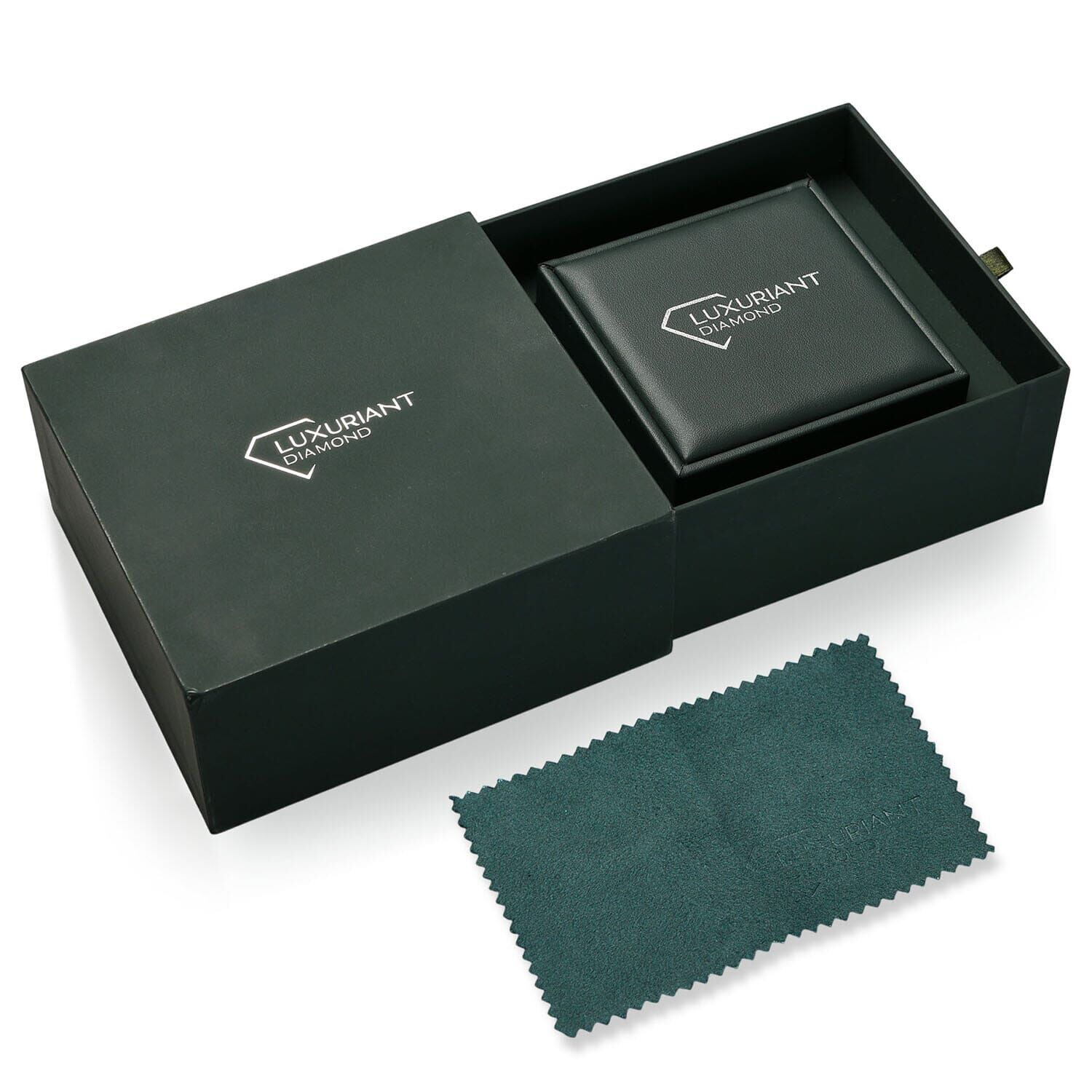 10K White Gold AAA Lab Grown Emerald Solitaire Ring, Gold Wt.3.02 Gms  1.635  Ct.