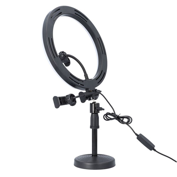 Desktop Dimmable Fill Ringlight with 3 Light Temperatures
