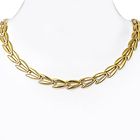 Italian Made 9K Yellow Gold V-Link Necklace Vintage Style (Size 20) with Lobster Clasp, Gold Wt. 10.