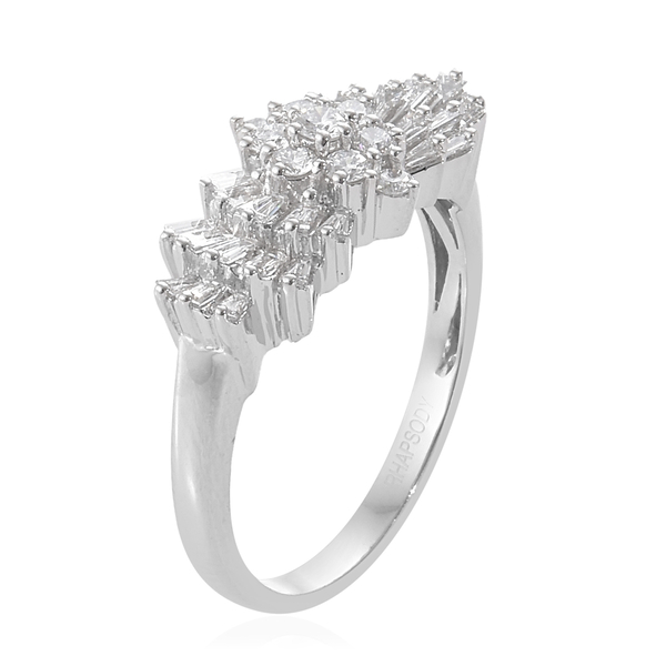 Limited Edition- RHAPSODY 950 Platinum IGI CERTIFIED Natural Diamond (VS/E-F) Ring 1.00 Ct