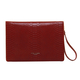 Limited Edition - ALICE WHEELER Chelsea Envelope Snake Pattern Clutch Bag (Size 26x18x2 Cm) - Cherry