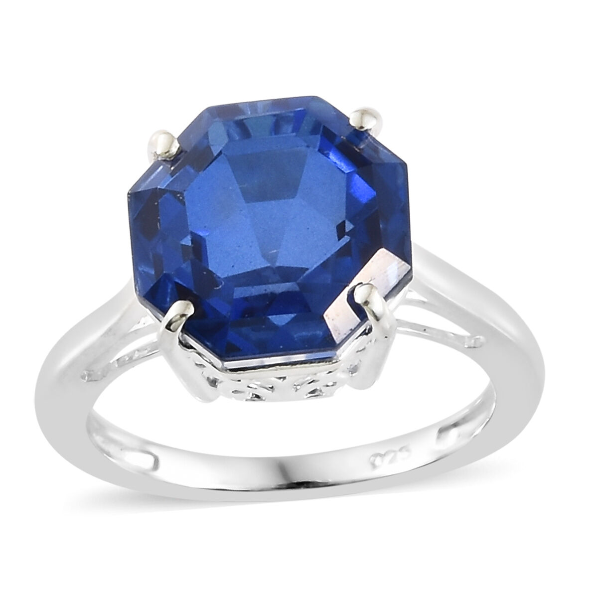 Ceylon Colour Quartz (Octillion) Solitaire Ring in Sterling Silver 6.000 Ct