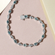 Alexandrite and Natural Cambodian Zircon Bracelet (Size - 7.5) in Sterling Silver 2.20 Ct, Silver Wt. 8.87 Gms