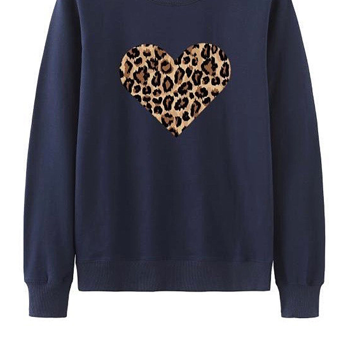 leopard heart sweatshirt