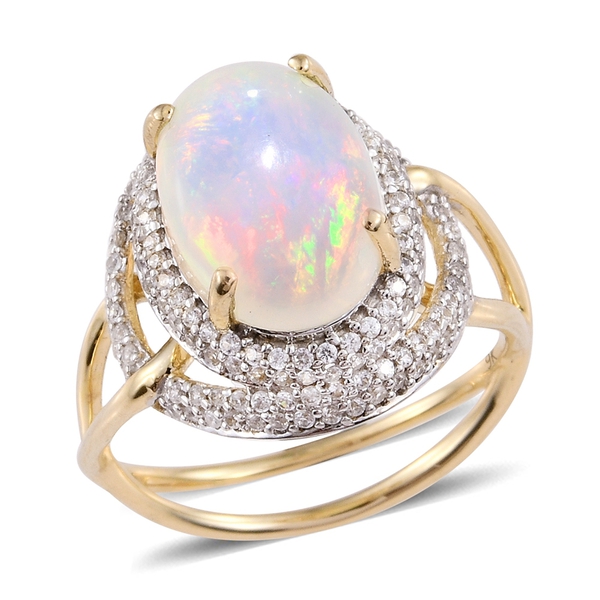Exclusive Edition - Designer Inspired 9K Yellow Gold AAA Ethiopian Welo Opal (Ovl 4.25 Ct), Natural 