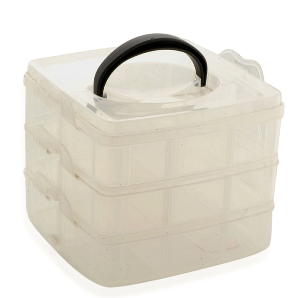 Stackable Three Level Multipurpose Storage Caddy (Size 1.5x6 in)
