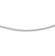 Sterling Silver Panza Curb Chain (Size 20) With Spring Ring Clasp.