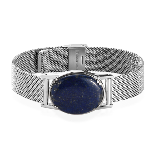 Lapis Lazuli Bracelet (Size 9) in Stainless Steel