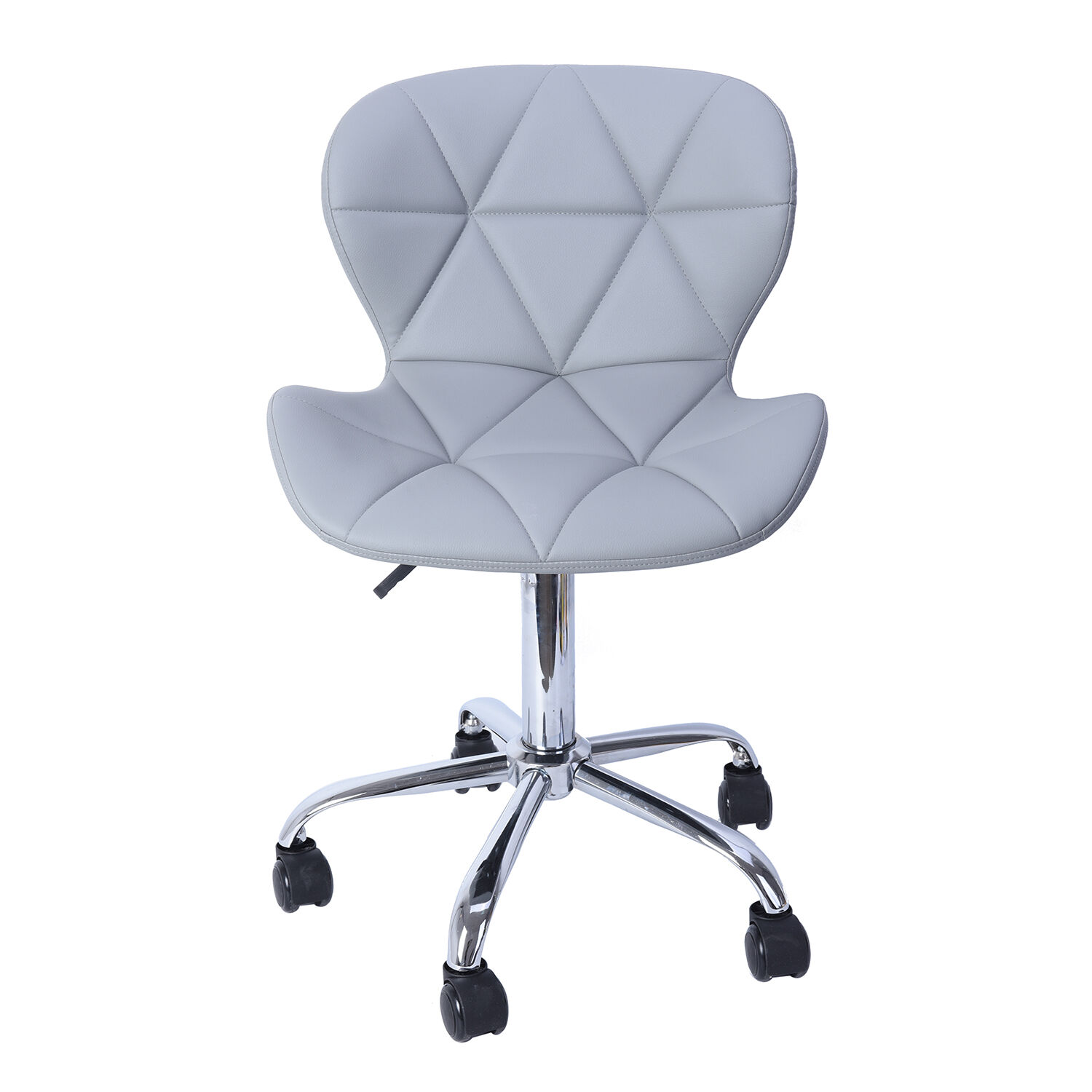 Office Desk Chair with 360 Degree Swivel & Adjustable Height - (Size W50xH50xL77cm)- Light Grey