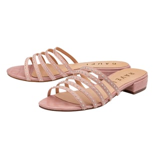 Ravel Alena Womens Slip On Sandals with Studded Straps in Blush (Size 3)