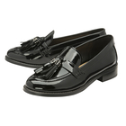 Ravel Black Levin Patent Leather Low Heel Loafers (Size 3)
