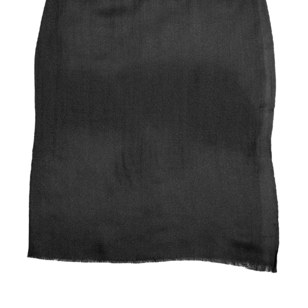LA MAREY 100% Cashmere Woollen Scarf (Size - 190x70 Cm) - Black