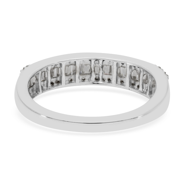 RHAPSODY 950 Platinum IGI Certified Diamond (VS/E-F) Half Eternity Ring 0.50 Ct.