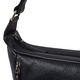 ASSOTS LONDON Pamela Genuine Pebble Grain Leather Hobo Shoulder Bag - Black